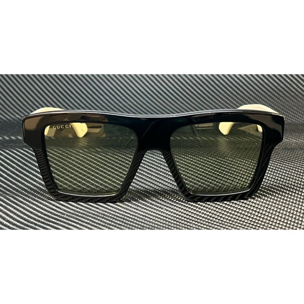 Gucci Black Green 55mm Sunglasses - Picture 2 of 5